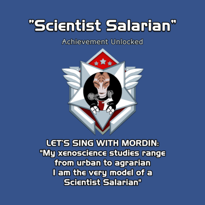 Achievement Scientist Salarian Tapestry Official Mass Effect Merch