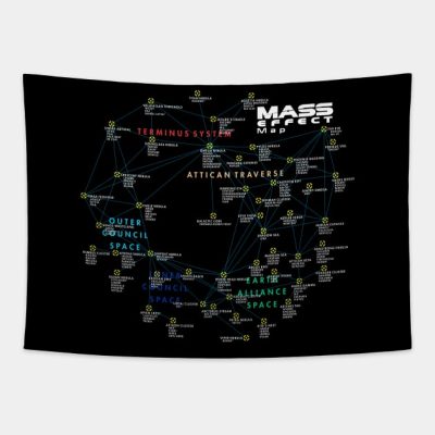 Mass Effect Map Tapestry Official Mass Effect Merch