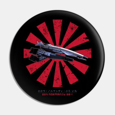 Ssv Normandy Sr 1 Retro Japanese Mass Effect Pin Official Mass Effect Merch