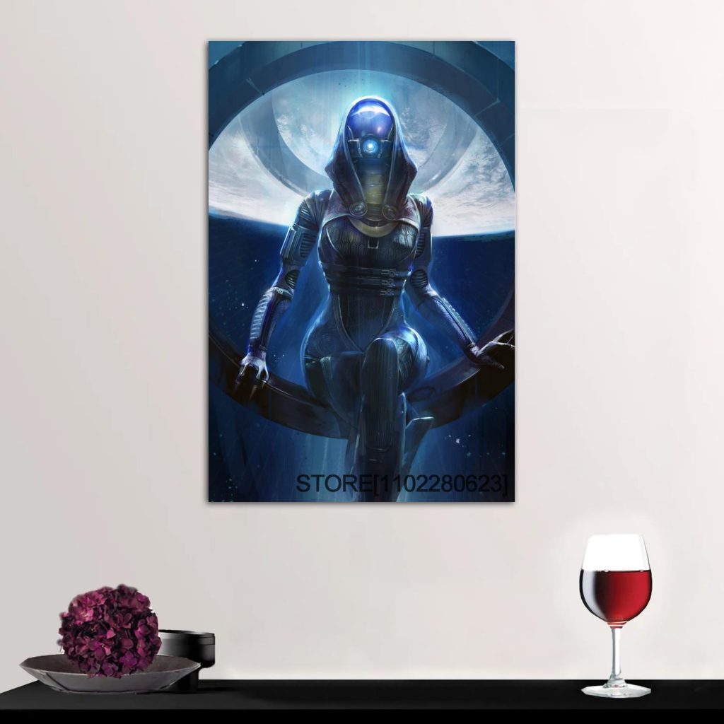 Garrus Close Up Mass Effect Poster High Wall Art Canvas Posters Decoration Art Personalized Gift Modern 11 - Mass Effect Store