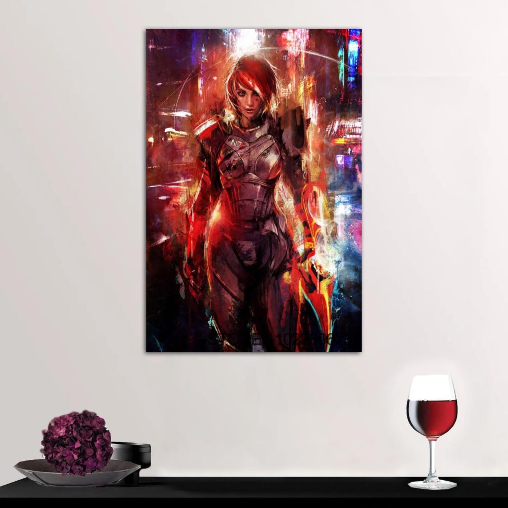 Garrus Close Up Mass Effect Poster High Wall Art Canvas Posters Decoration Art Personalized Gift Modern 12 - Mass Effect Store