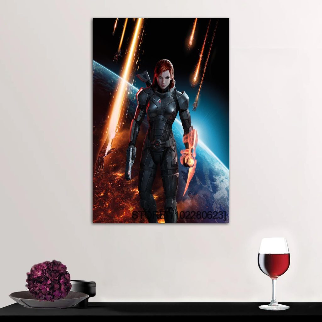 Garrus Close Up Mass Effect Poster High Wall Art Canvas Posters Decoration Art Personalized Gift Modern 13 - Mass Effect Store