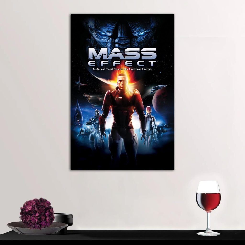 Garrus Close Up Mass Effect Poster High Wall Art Canvas Posters Decoration Art Personalized Gift Modern 2 - Mass Effect Store