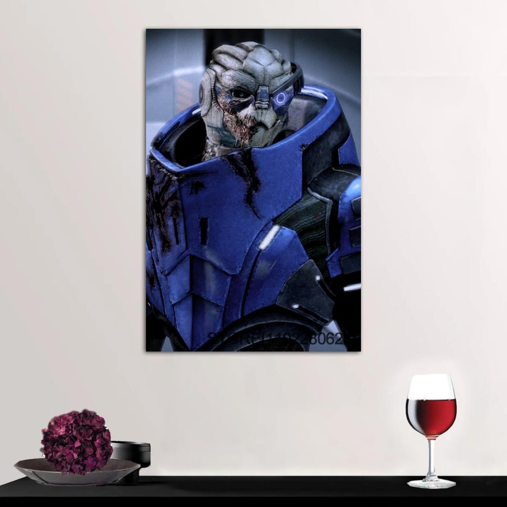 Garrus Close Up Mass Effect Poster High Wall Art Canvas Posters Decoration Art Personalized Gift Modern 3 - Mass Effect Store