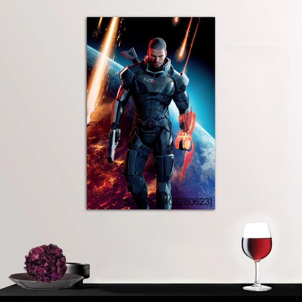 Garrus Close Up Mass Effect Poster High Wall Art Canvas Posters Decoration Art Personalized Gift Modern 4 - Mass Effect Store