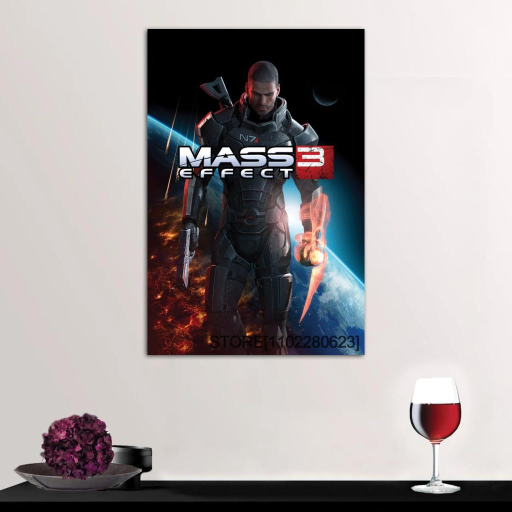 Garrus Close Up Mass Effect Poster High Wall Art Canvas Posters Decoration Art Personalized Gift Modern 7 - Mass Effect Store