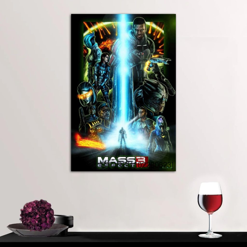 Garrus Close Up Mass Effect Poster High Wall Art Canvas Posters Decoration Art Personalized Gift Modern 9 - Mass Effect Store