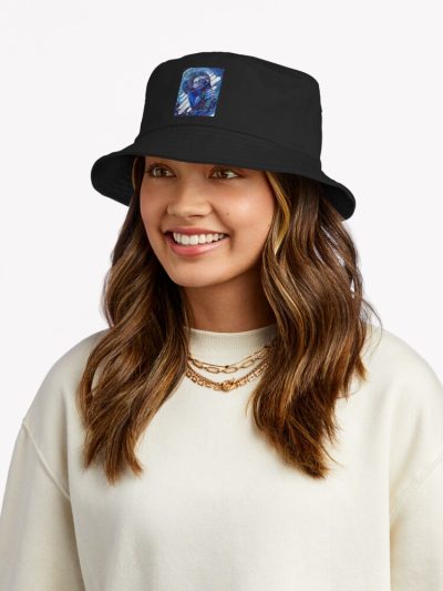 Who Loves Music And Garrus Vakarian Photographic Style Bucket Hat Official Mass Effect Merch