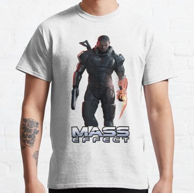 Commander Shepard Mass Effect T-Shirt Official Mass Effect Merch