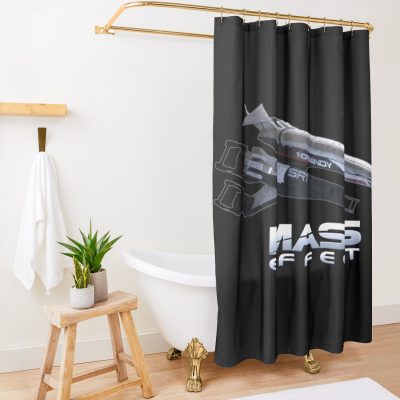Mass Effect Normandy Sr1 Shower Curtain Official Mass Effect Merch