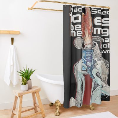 Mordin - Had To Be Me - Cartoon Shower Curtain Official Mass Effect Merch