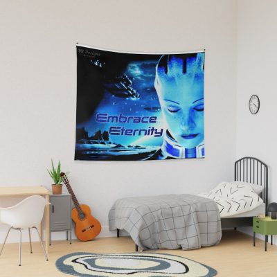 Liara T'Soni Embrace Eternity Digital Painting Tapestry Official Mass Effect Merch