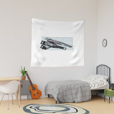 Sr-1 Normandy - Digitally Sketched And Water Colored Tapestry Official Mass Effect Merch